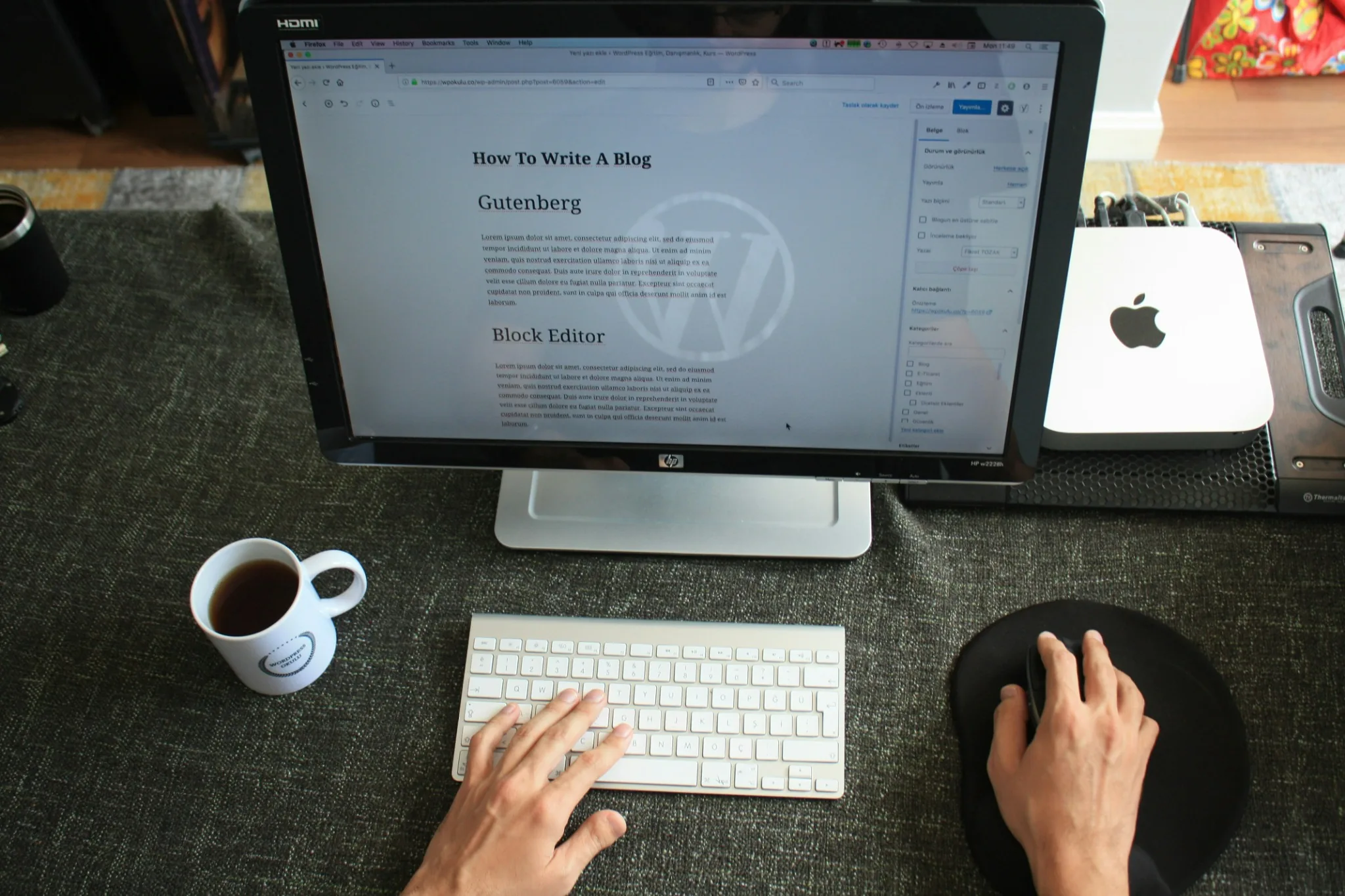 WordPress business website portfolio project