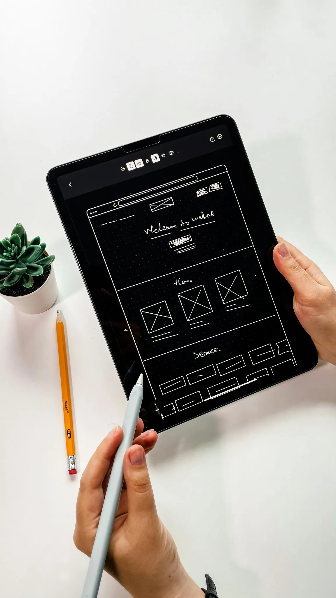 Responsive web design on tablet
